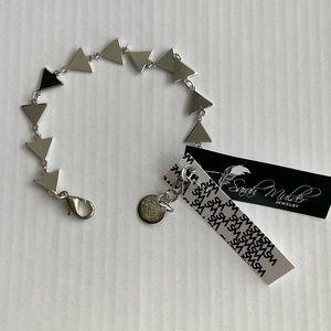 Sarah Mulder Silver Plated Triangle Bracelet